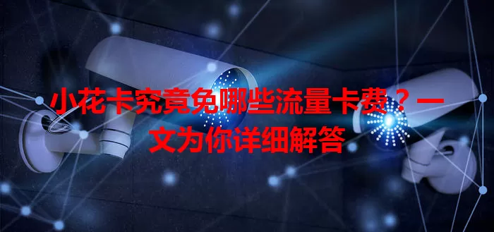 小花卡究竟免哪些流量卡费？一文为你详细解答