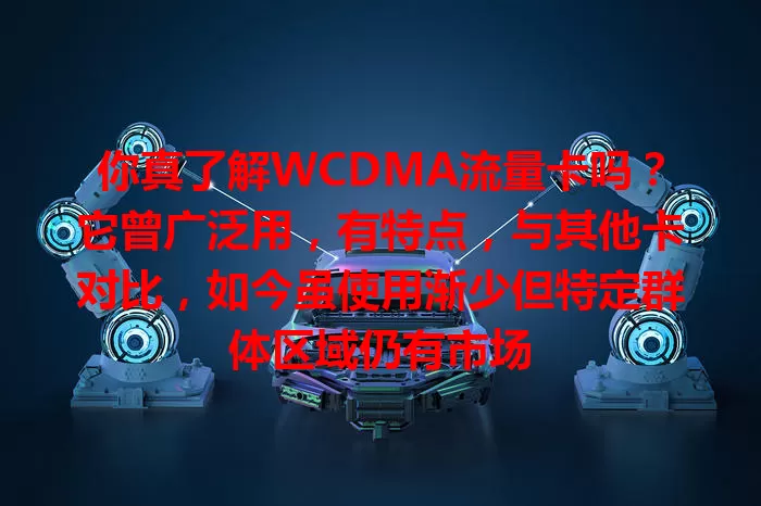 你真了解WCDMA流量卡吗？它曾广泛用，有特点，与其他卡对比，如今虽使用渐少但特定群体区域仍有市场