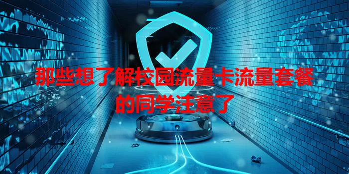 那些想了解校园流量卡流量套餐的同学注意了