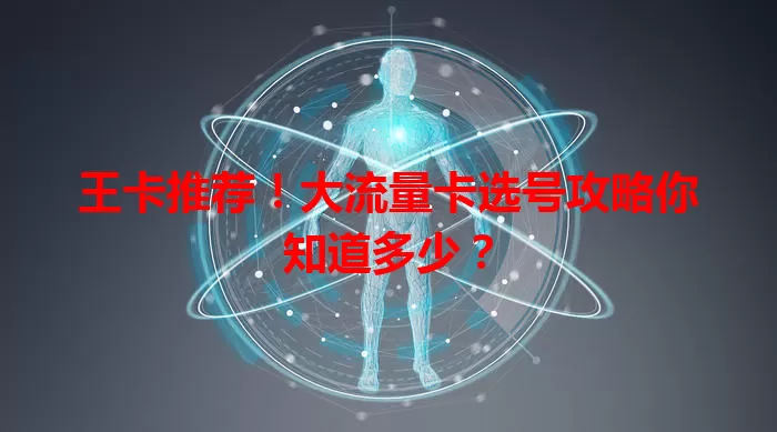 王卡推荐！大流量卡选号攻略你知道多少？