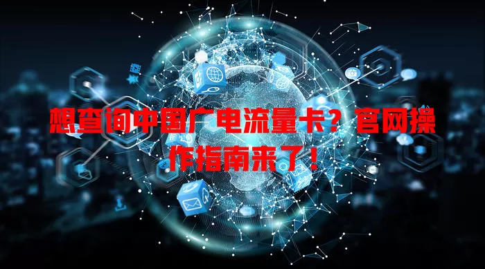 想查询中国广电流量卡？官网操作指南来了！