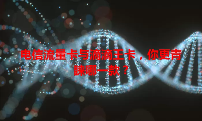 电信流量卡与滴滴王卡，你更青睐哪一款？