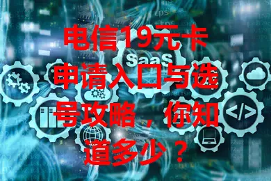 电信19元卡申请入口与选号攻略，你知道多少？