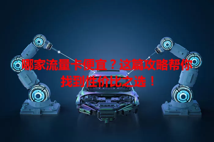 哪家流量卡便宜？这篇攻略帮你找到性价比之选！