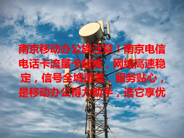 南京移动办公族注意！南京电信电话卡流量卡超棒，网络高速稳定，信号全城覆盖，服务贴心，是移动办公得力助手，选它享优质体验