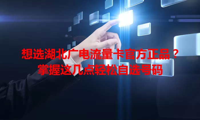 想选湖北广电流量卡官方正品？掌握这几点轻松自选号码