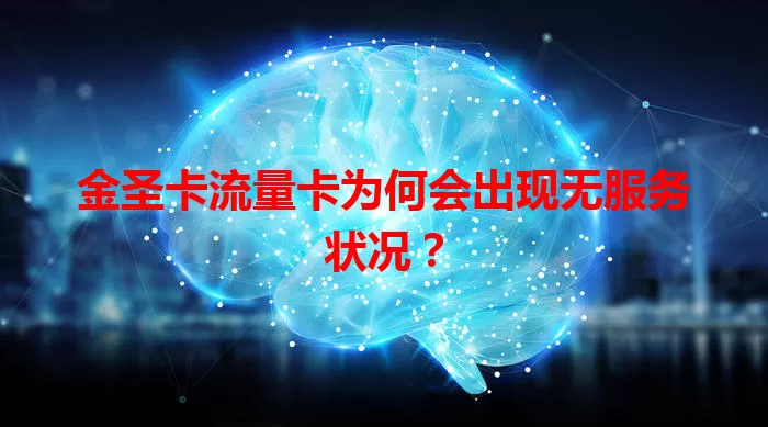 金圣卡流量卡为何会出现无服务状况？
