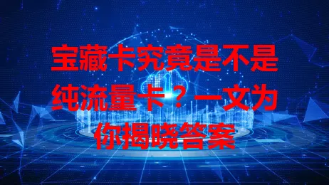 宝藏卡究竟是不是纯流量卡？一文为你揭晓答案
