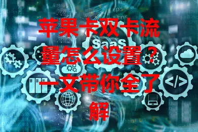 苹果卡双卡流量怎么设置？一文带你全了解
