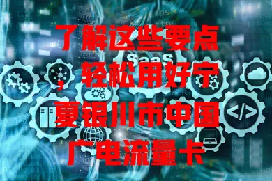 了解这些要点，轻松用好宁夏银川市中国广电流量卡