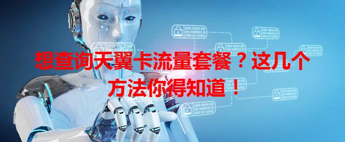 想查询天翼卡流量套餐？这几个方法你得知道！
