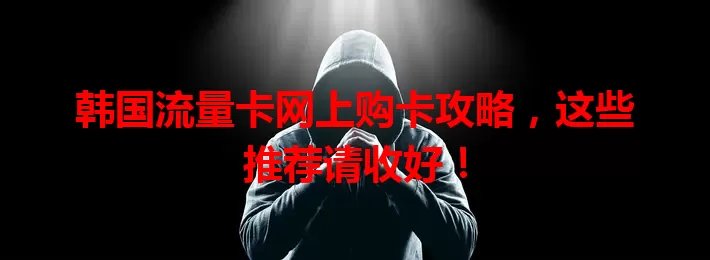 韩国流量卡网上购卡攻略，这些推荐请收好！