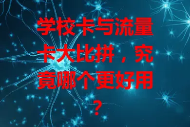 学校卡与流量卡大比拼，究竟哪个更好用？