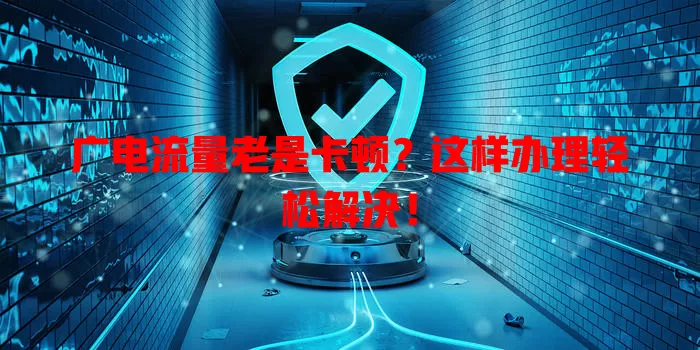 广电流量老是卡顿？这样办理轻松解决！
