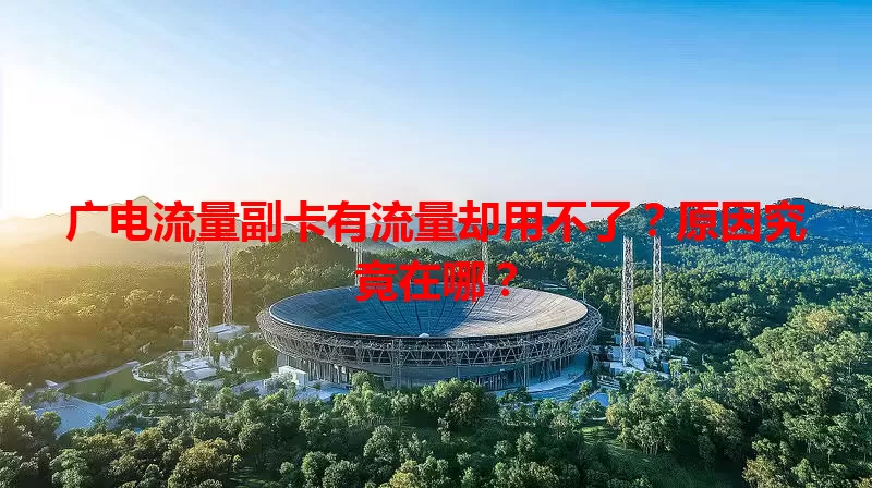 广电流量副卡有流量却用不了？原因究竟在哪？