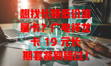 想找长期低价流量卡？广电祥龙卡 19 元长期套餐别错过！网络稳，套餐优，性价比超高，满足多样上网需求，流量不多不少正合适，赶紧来看看！