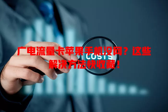 广电流量卡苹果手机没网？这些解决方法快收藏！