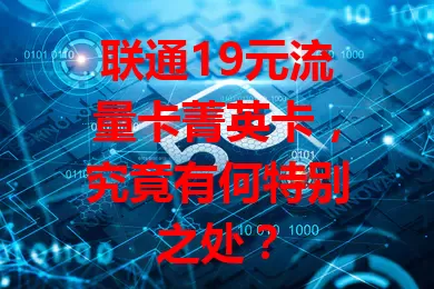联通19元流量卡菁英卡，究竟有何特别之处？