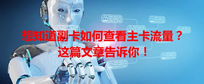 想知道副卡如何查看主卡流量？这篇文章告诉你！
