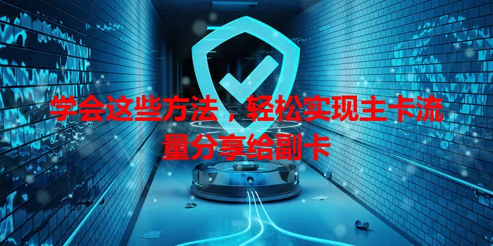 学会这些方法，轻松实现主卡流量分享给副卡