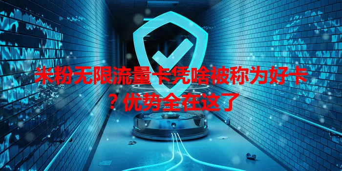 米粉无限流量卡凭啥被称为好卡？优势全在这了