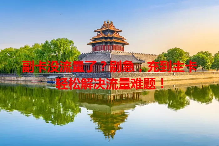 副卡没流量了？别急，充到主卡轻松解决流量难题！