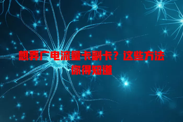 想弄广电流量卡副卡？这些方法你得知道