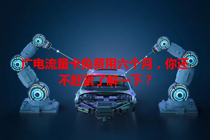 广电流量卡免费用六个月，你还不赶紧了解一下？