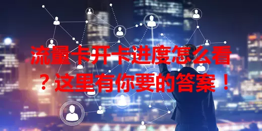 流量卡开卡进度怎么看？这里有你要的答案！