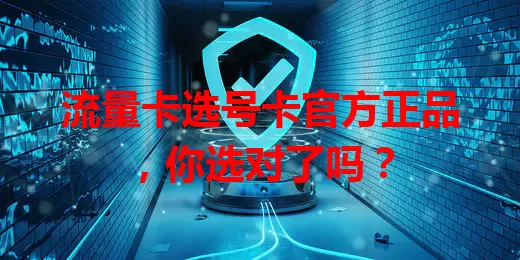 流量卡选号卡官方正品，你选对了吗？