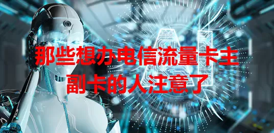 那些想办电信流量卡主副卡的人注意了