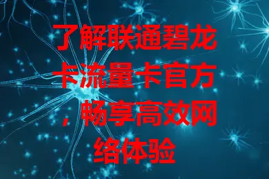 了解联通碧龙卡流量卡官方，畅享高效网络体验