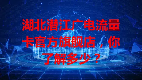 湖北潜江广电流量卡官方旗舰店，你了解多少？