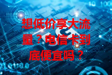 想低价享大流量？电信卡到底便宜吗？