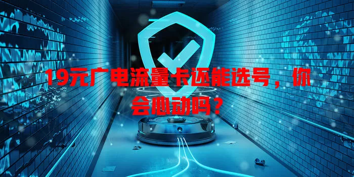 19元广电流量卡还能选号，你会心动吗？