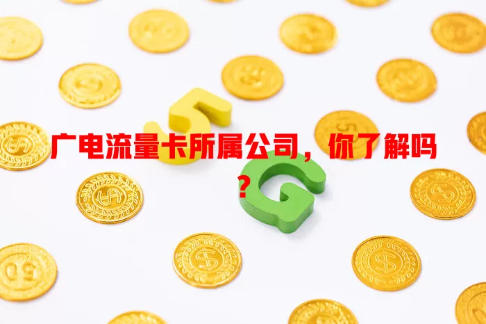 广电流量卡所属公司，你了解吗？