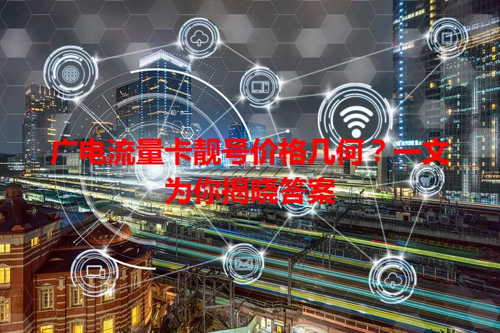 广电流量卡靓号价格几何？一文为你揭晓答案