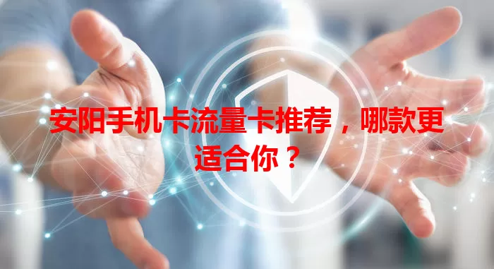 安阳手机卡流量卡推荐，哪款更适合你？
