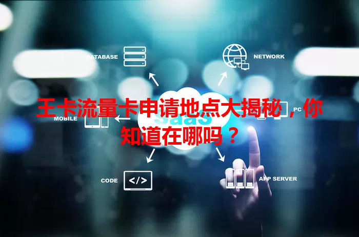 王卡流量卡申请地点大揭秘，你知道在哪吗？