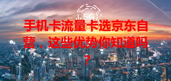 手机卡流量卡选京东自营，这些优势你知道吗？