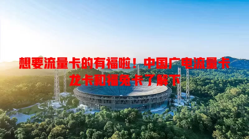 想要流量卡的有福啦！中国广电流量卡龙卡和福兔卡了解下