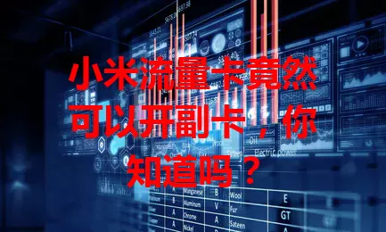 小米流量卡竟然可以开副卡，你知道吗？