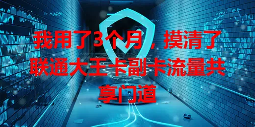 我用了3个月，摸清了联通大王卡副卡流量共享门道