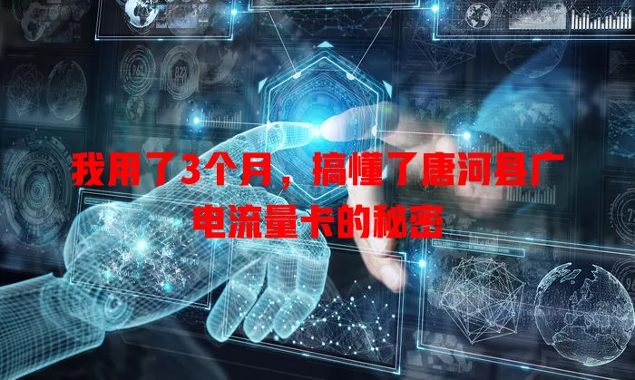 我用了3个月，搞懂了唐河县广电流量卡的秘密