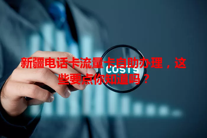 新疆电话卡流量卡自助办理，这些要点你知道吗？