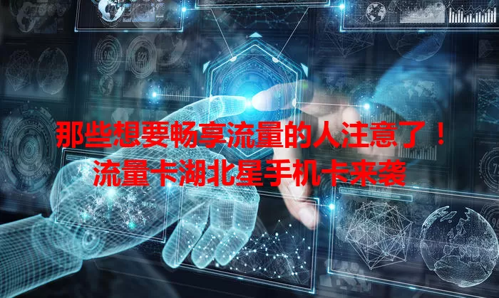 那些想要畅享流量的人注意了！流量卡湖北星手机卡来袭