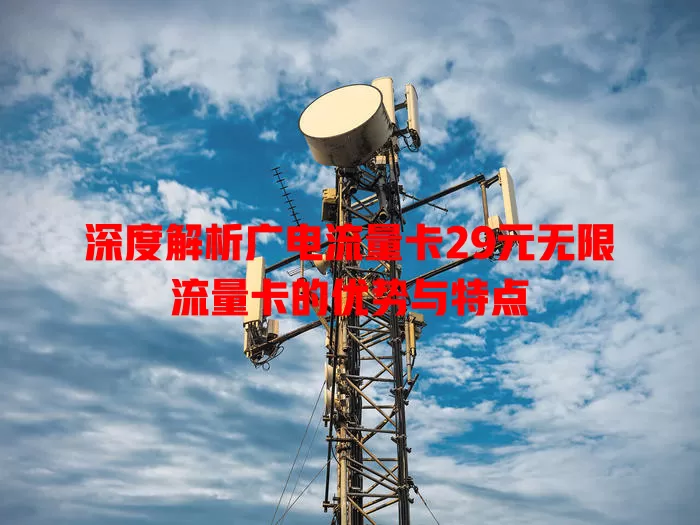 深度解析广电流量卡29元无限流量卡的优势与特点