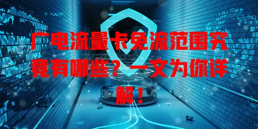 广电流量卡免流范围究竟有哪些？一文为你详解！