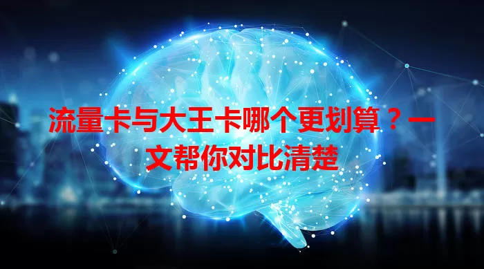 流量卡与大王卡哪个更划算？一文帮你对比清楚