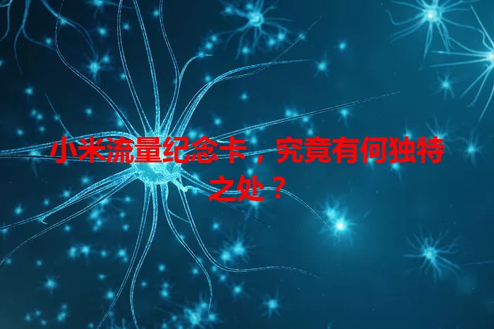 小米流量纪念卡，究竟有何独特之处？